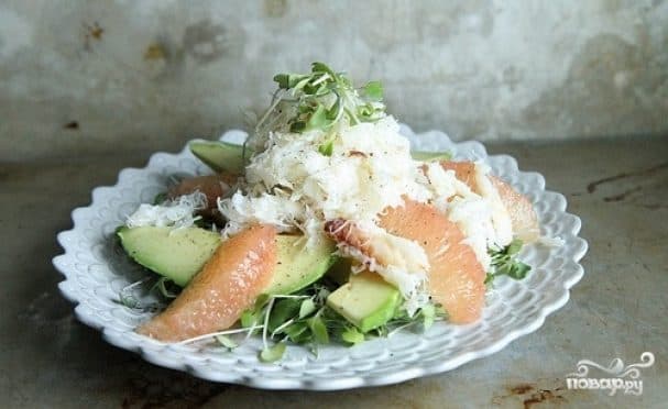Крабовий салат з апельсинами
