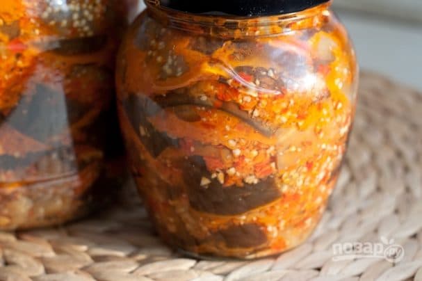 Eggplant winter salad