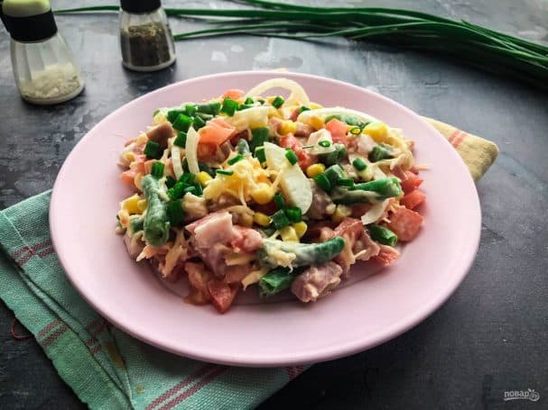 Салат со стручковой фасолью