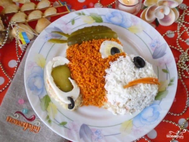 Салат з карэйскай малакой