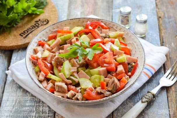 Beef and ham salad