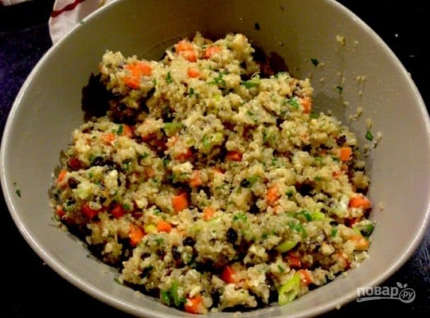 Салат с киноа и морковью
