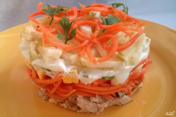 Салат з карэйскай малковай