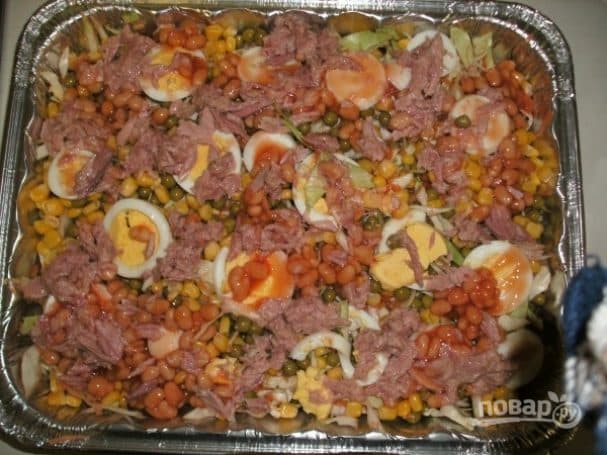 Corn and cabbage salad