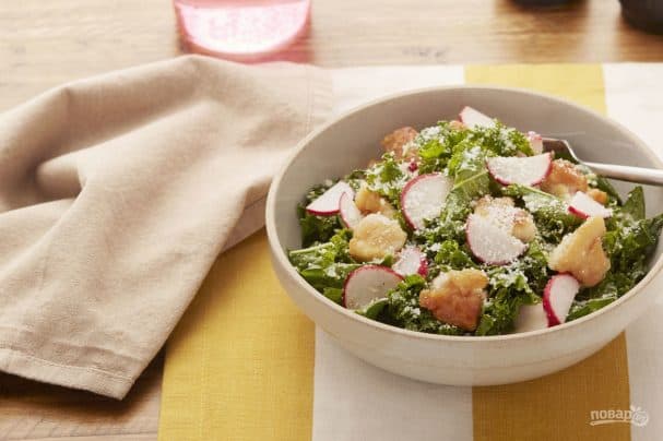 Chicken and radish salad