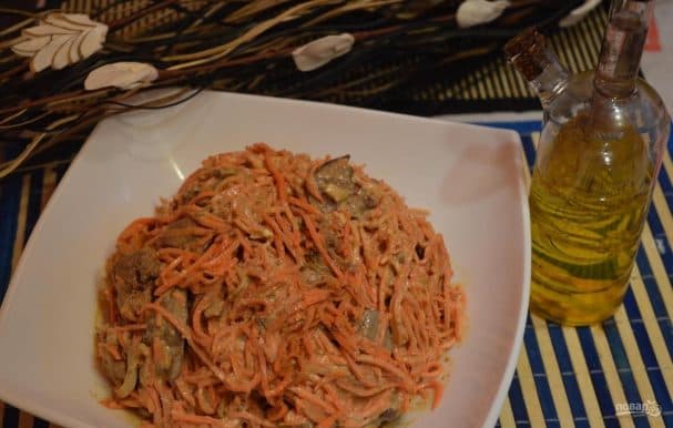 Салат з марковай па-карэйску