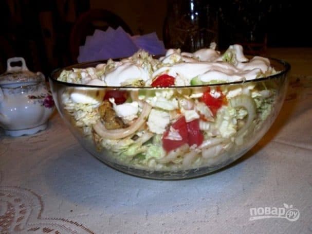 Салат з мясам (свініна)