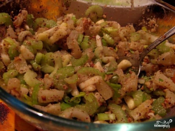 Celery and pineapple salad