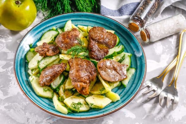Салат з тачкай печанкай