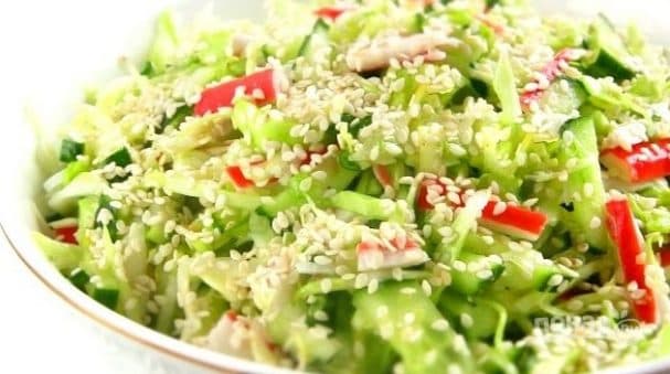Салат з капустой