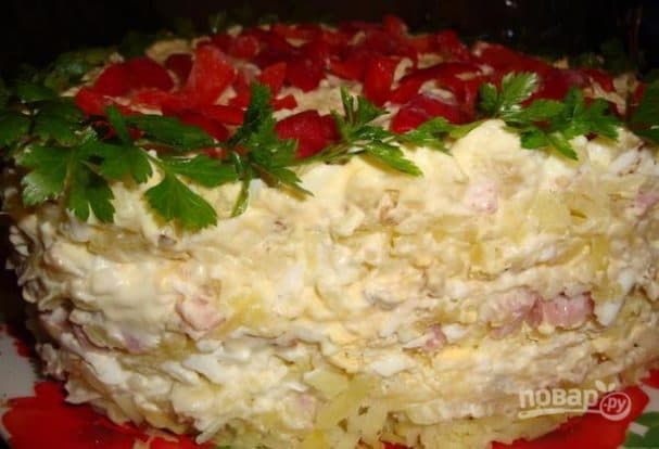Салата з шынкай