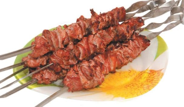 Beef shashlik with vinegar