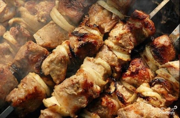 Classic pork shashlik