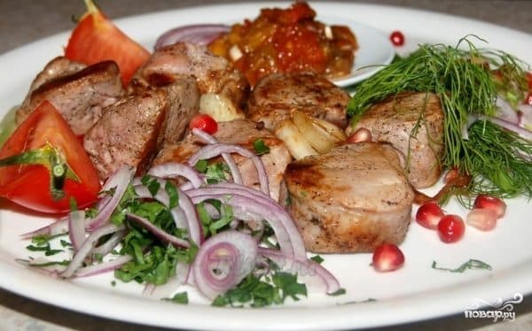 Uzbek-style shashlik