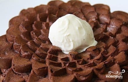 Chocolate pudding in the microwave