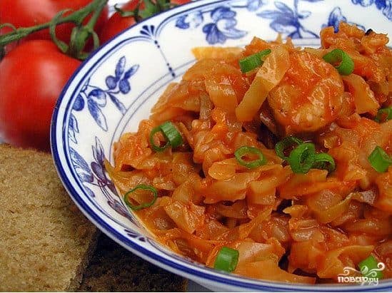 Салянка з капусты ў мультыварцы
