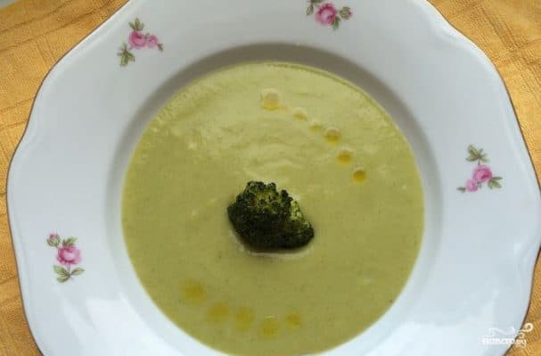 Суп-пюре из брокколи с сыром