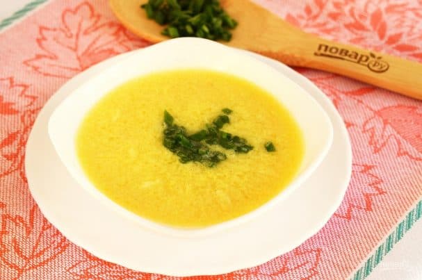 Egg soup puree (better than in a restaurant)