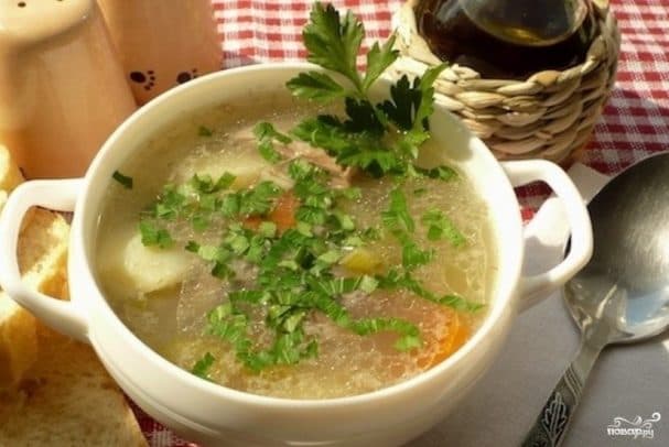 Lamb and barley soup