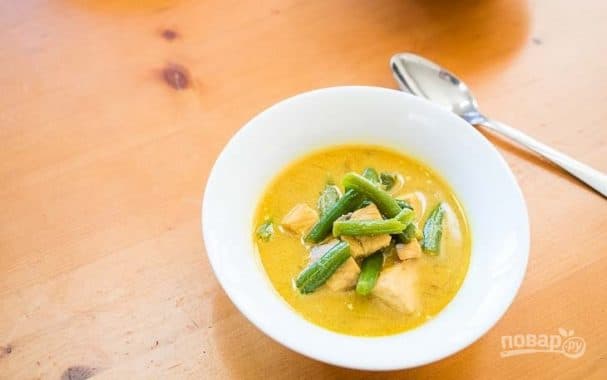 Salmon steak soup