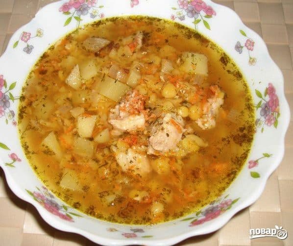 Pork soup in Polaris multicooker