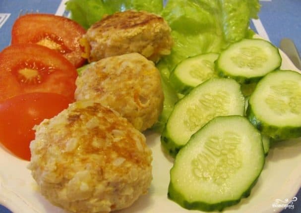 Meat and rice meatballs
