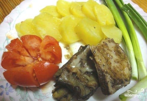 Baked veal ribs