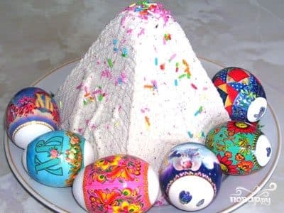 Твараговая пасха без масла