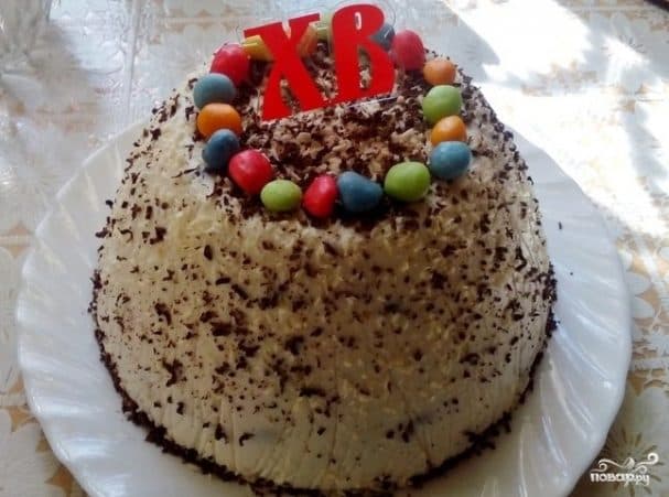 Cottage cheese Easter cake, boiled