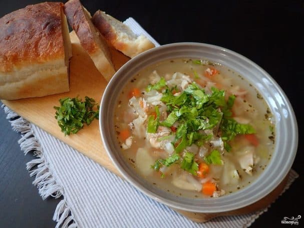 Смачныя шчы з свежай капусты