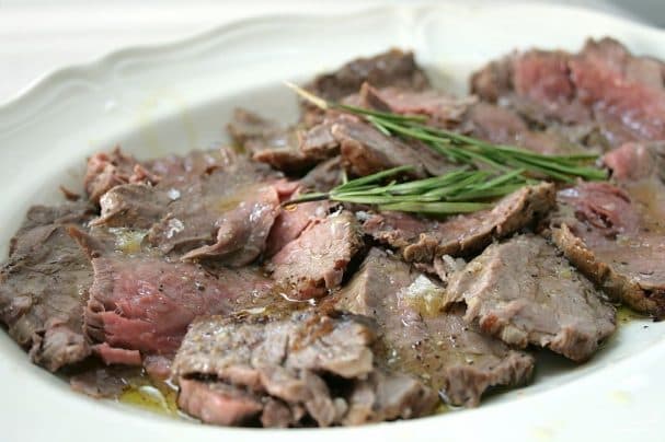 Baked beef tenderloin in the oven