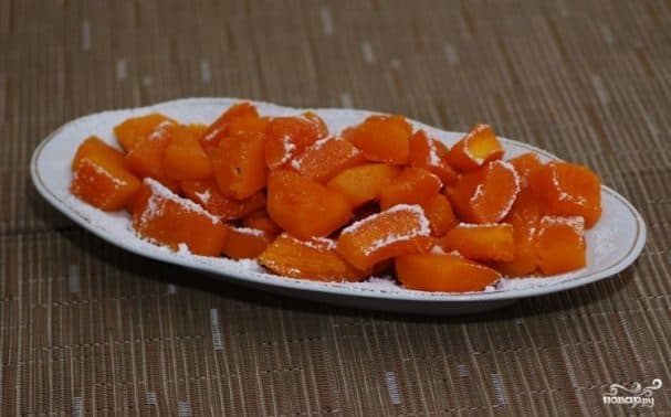 Запечаная гарбуза з цукром