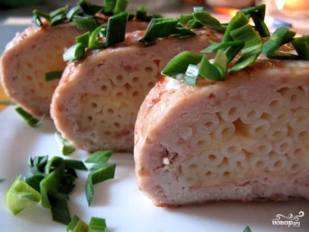 Мясны бульбеч з макаронамі