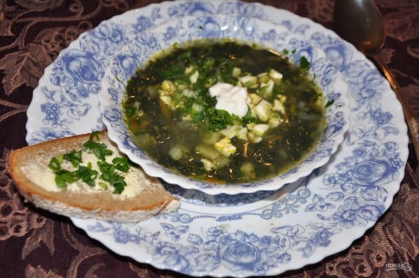 Nettle green borscht