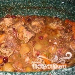 Антракот з бруснікамі