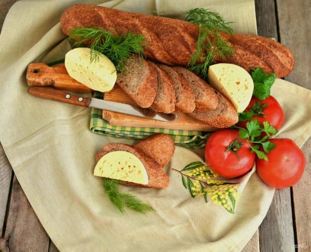 Багеты с отрубями и цельнозерновой мукой