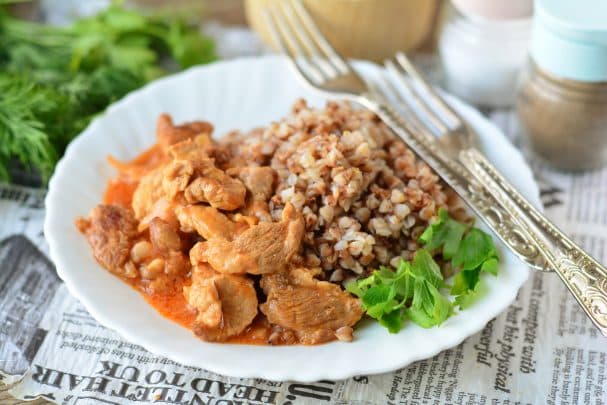 Бефстроганоў з гарбачом