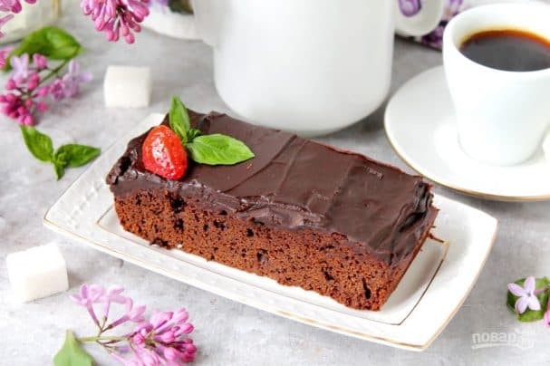 Брауни с шоколадным ганашем