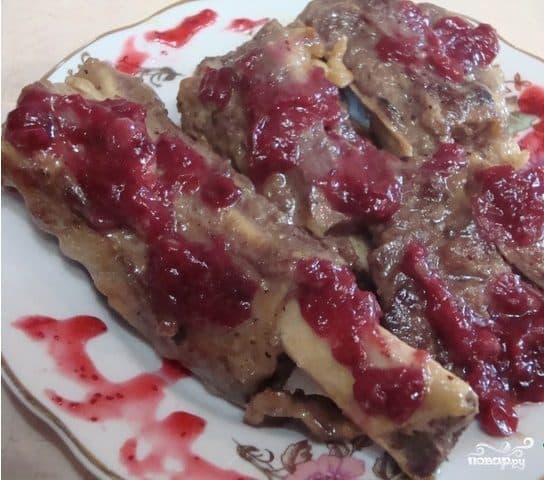 Брусничный соус к индейке