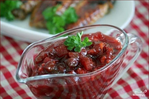 Чатні з груші та брусниці