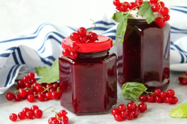 Джем из красной смородины с пектином