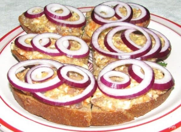 Форшмак с морковью и плавленным сыром