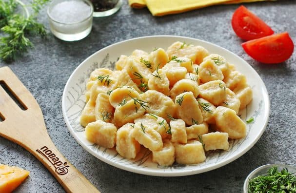 Галушки с сыром