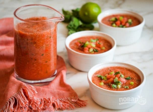 Гаспачо с арбузом