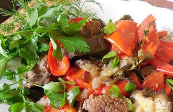 Хашлама из баранины в мультиварке