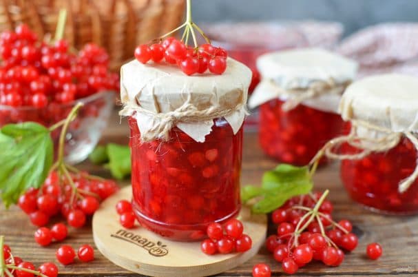 Калина протертая с сахаром