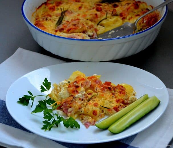 Картопляны гратэн з беканам