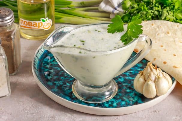 Сыр цытрусава-часночны для шаўрмы