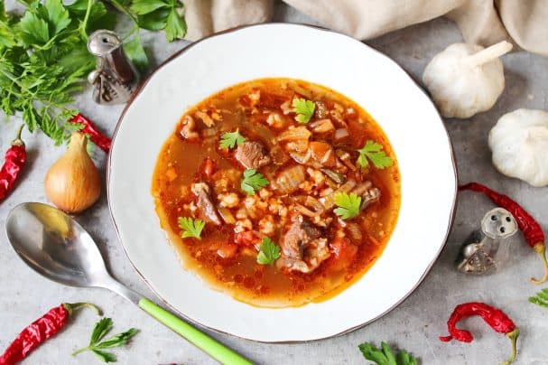 Classic with pickled cucumbers