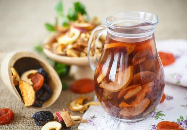 Compote from fresh dried fruits